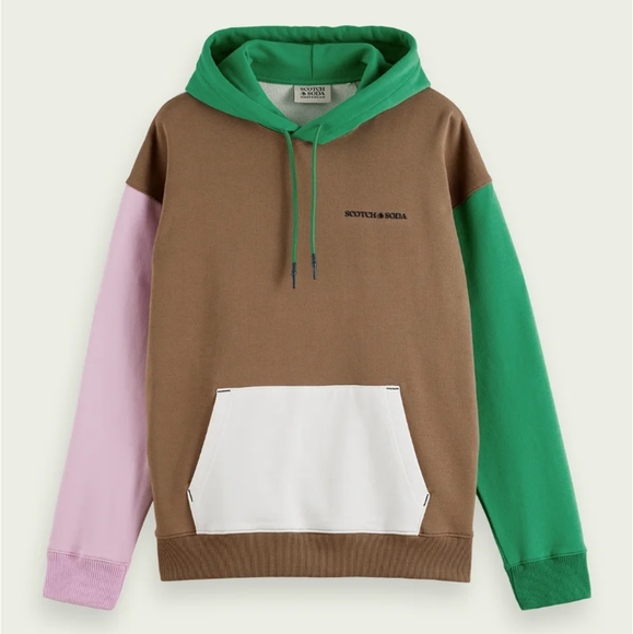 Scotch & Soda Tops - SCOTCH & SODA Unisex Colour-Block Hoodie